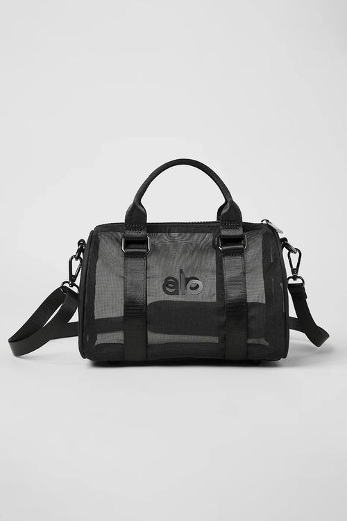 Mini bolso de mano transparente - Negro