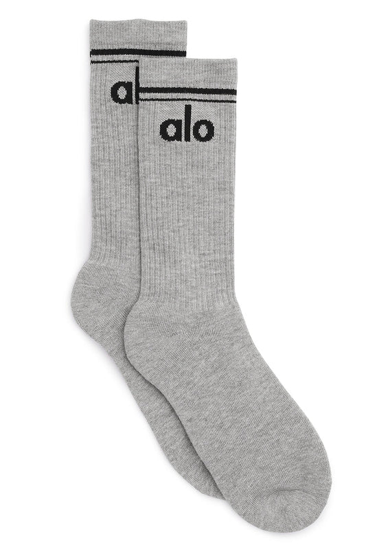 Calcetín unisex retro gris/negro