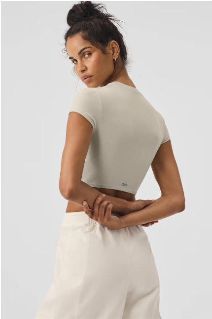 Alosoft Crop Finesse Short Sleeve