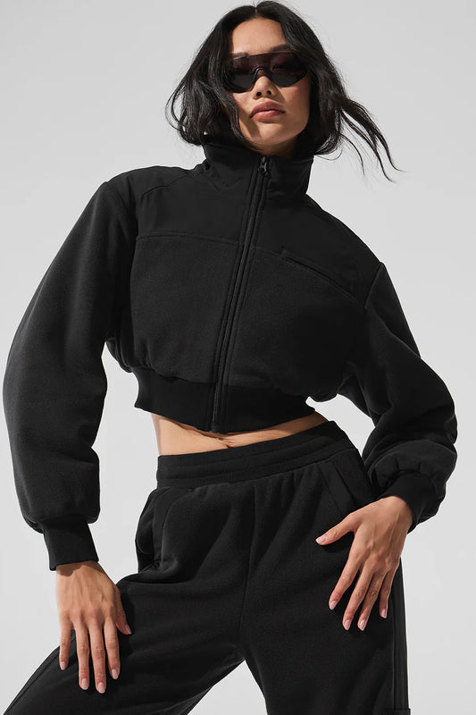Chaqueta Polar Fleece Cropped Wintry Mix