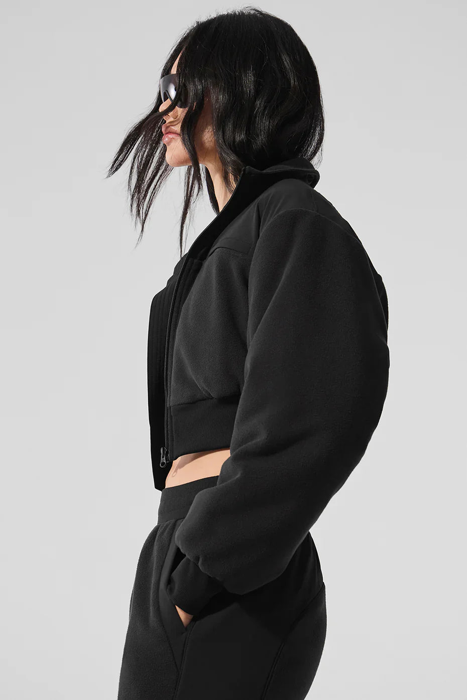 Chaqueta Polar Fleece Cropped Wintry Mix