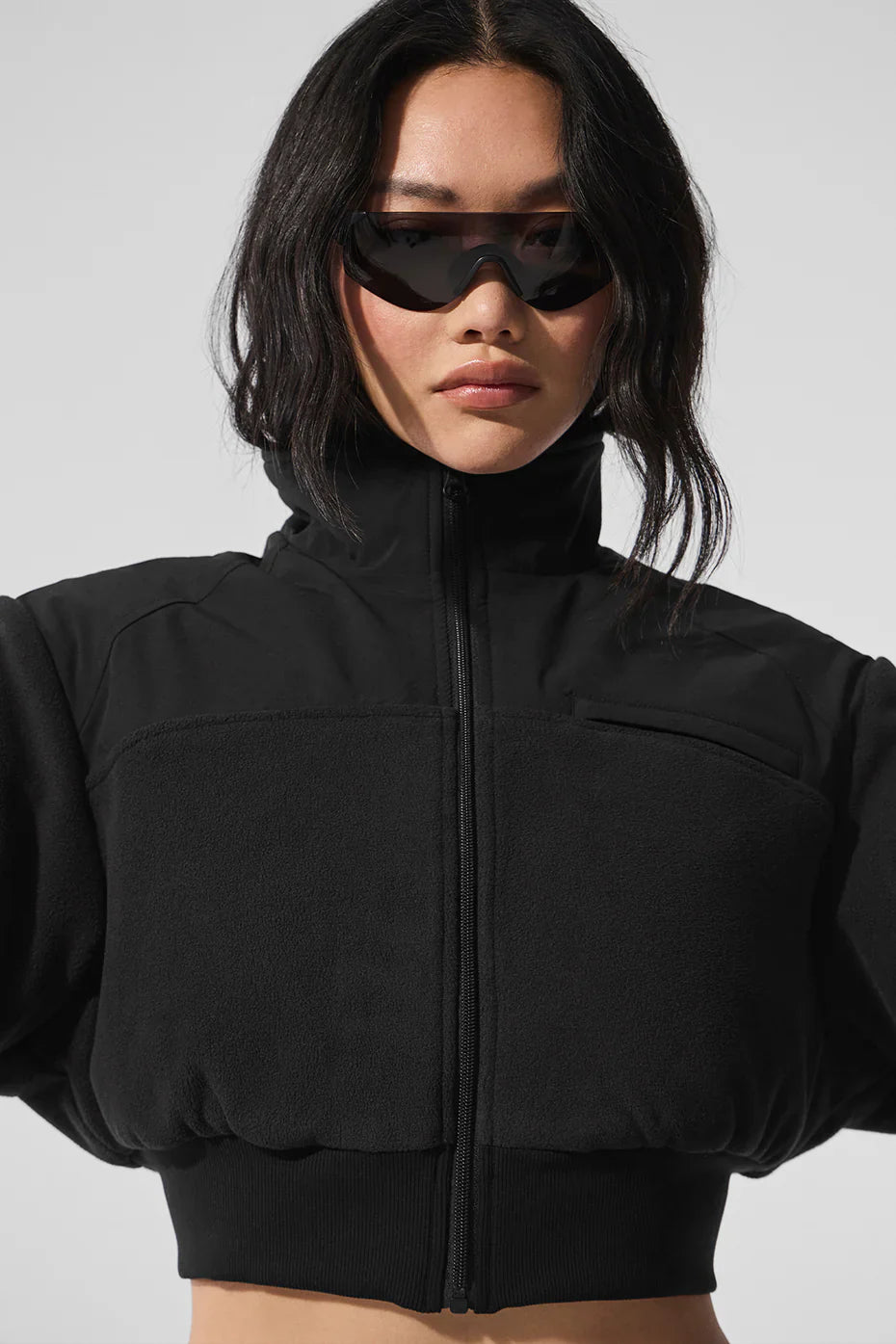 Chaqueta Polar Fleece Cropped Wintry Mix