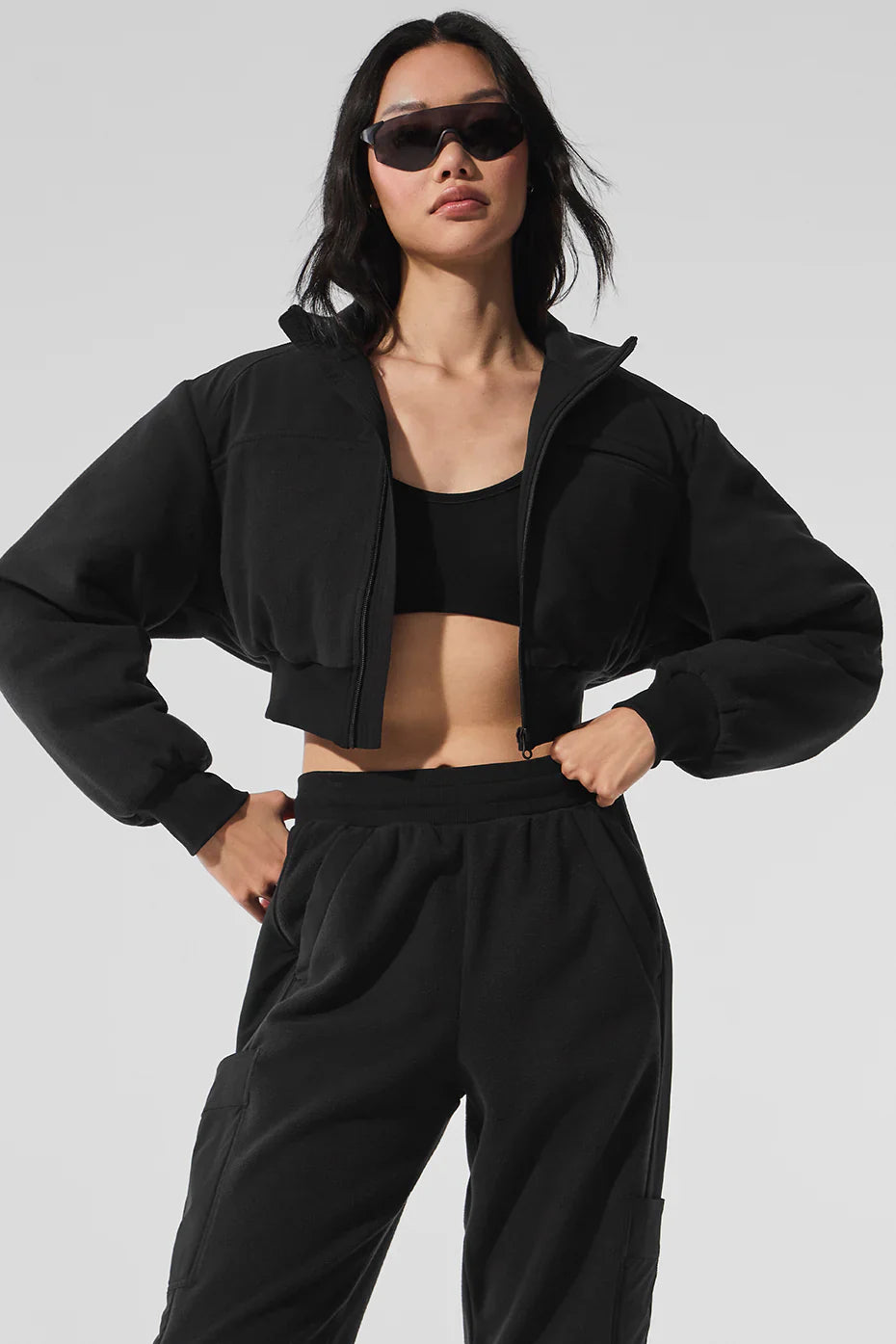 Chaqueta Polar Fleece Cropped Wintry Mix