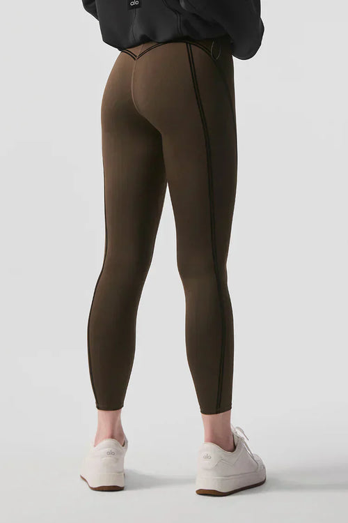 Leggings Airlift de tiro alto 7/8 Line Up - Espresso