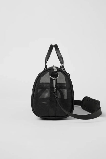 Mini bolso de mano transparente - Negro