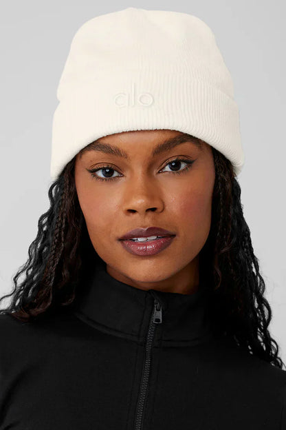 Gorro tejido Beanie - Blanco