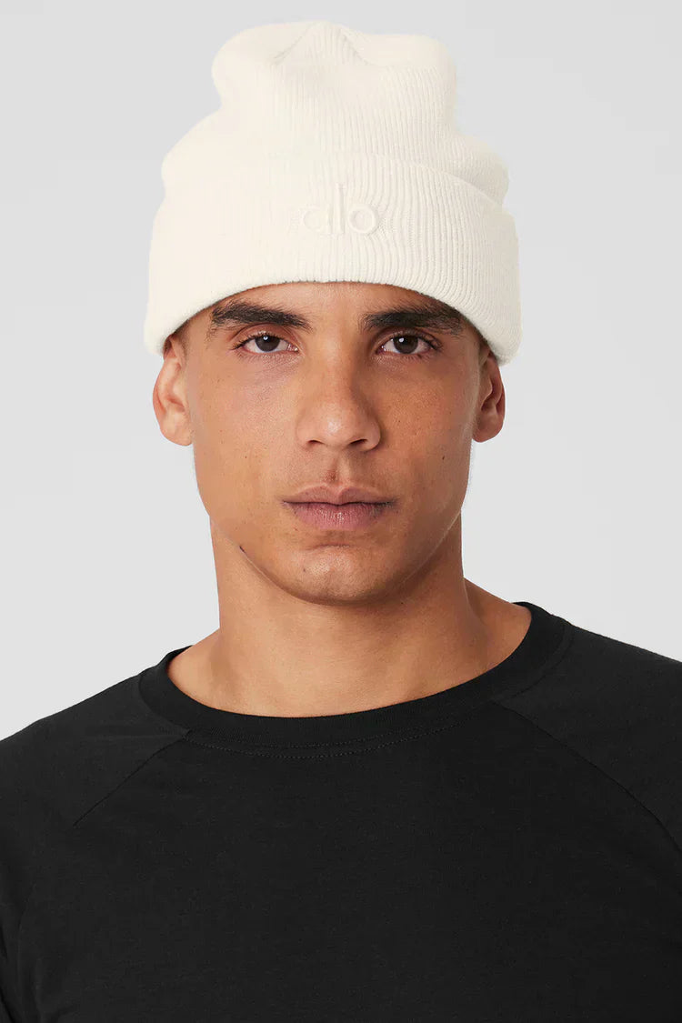 Gorro tejido Beanie - Blanco