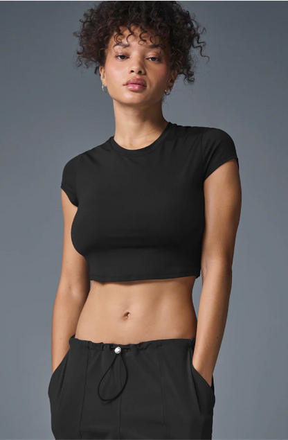 Alosoft Crop Finesse Short Sleeve