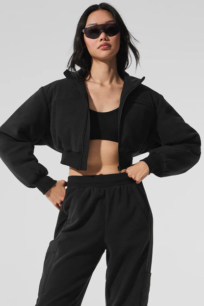 Chaqueta Polar Fleece Cropped Wintry Mix