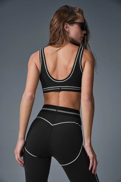 Airbrush High-Waist Heart Throb Legging - Negro