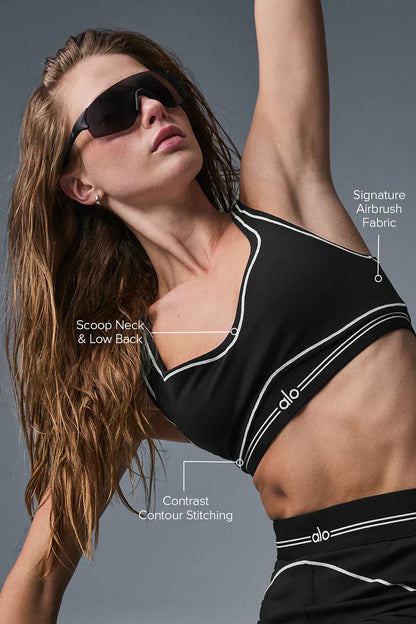 Leggings + sujetador con aerógrafo - SET - Negro