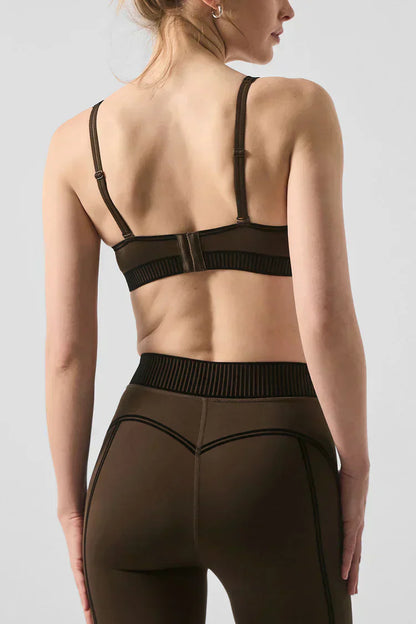 Leggings Airlift de tiro alto 7/8 Line Up - Espresso